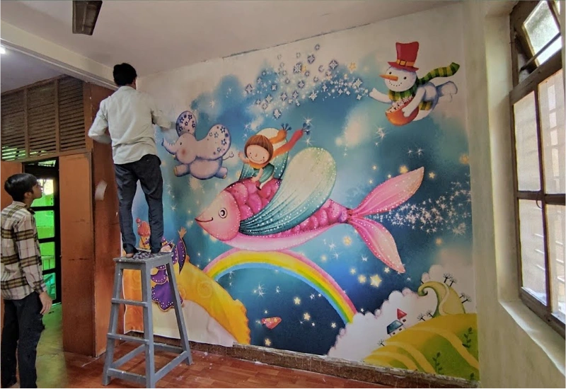 Fast Kids Wallpaper Installation in the UAE