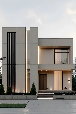 Professional house walls painted perfectly