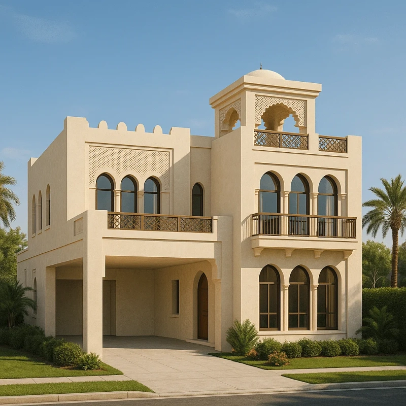 Elegant villa wall painting service