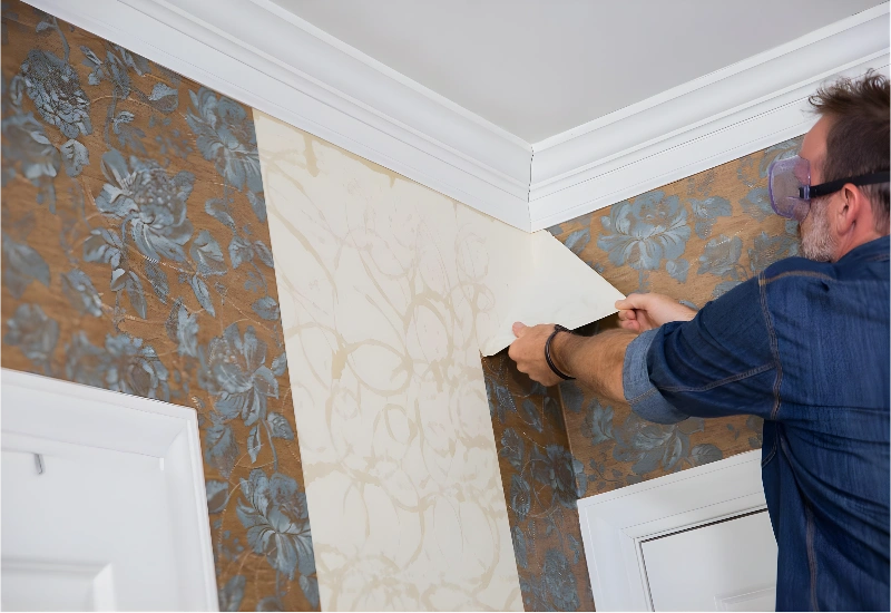Professional wallpaper repair and replacement service